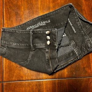American Eagle Super Hi-Rise Jeggings size 8 in Black!!